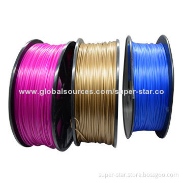 Hot Sale Colorful 1.75, 3mm 3D Printing ABS and PLA Filaments, 1.65-1.76, 2.85-3.05mm